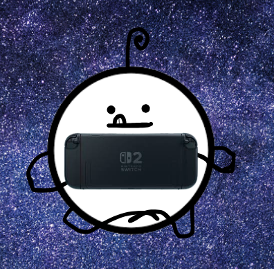 Bilby floating in space holding a games console — best enjoyed with friends
